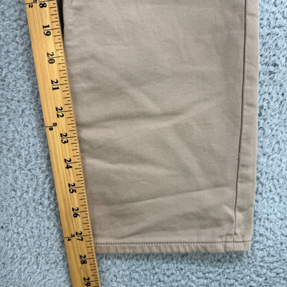 Banana Republic The Traveler Slim Fit Khaki Pants Mens 33x28 Tan Chino Stretch‎